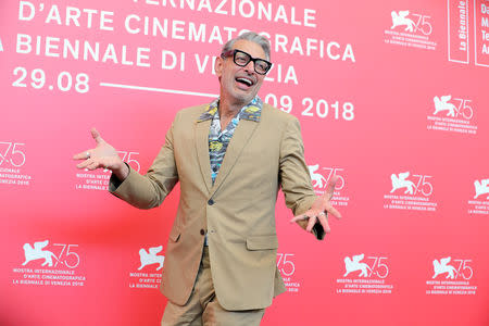 The 75th Venice International Film Festival - photocall for the movie "The Mountain" competing in the Venezia 75 section - Venice, Italy, August 30, 2018 - Actor Jeff Goldblum. REUTERS/Tony Gentile/Files