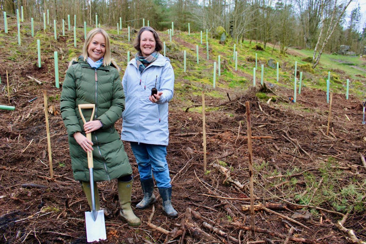 Lucy Pittaway with Swinton Estate owner Felicity Cunliffe-Lister <i>(Image: Lucy Pittaway)</i>