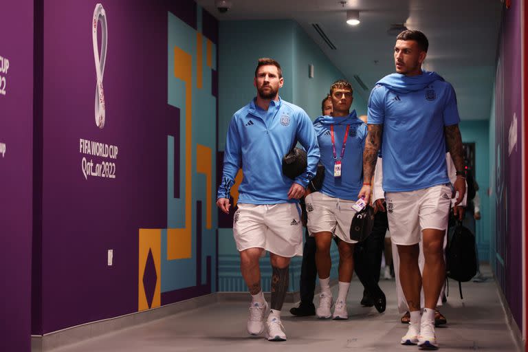 La entrada de la Selección Argentina al campo de juego