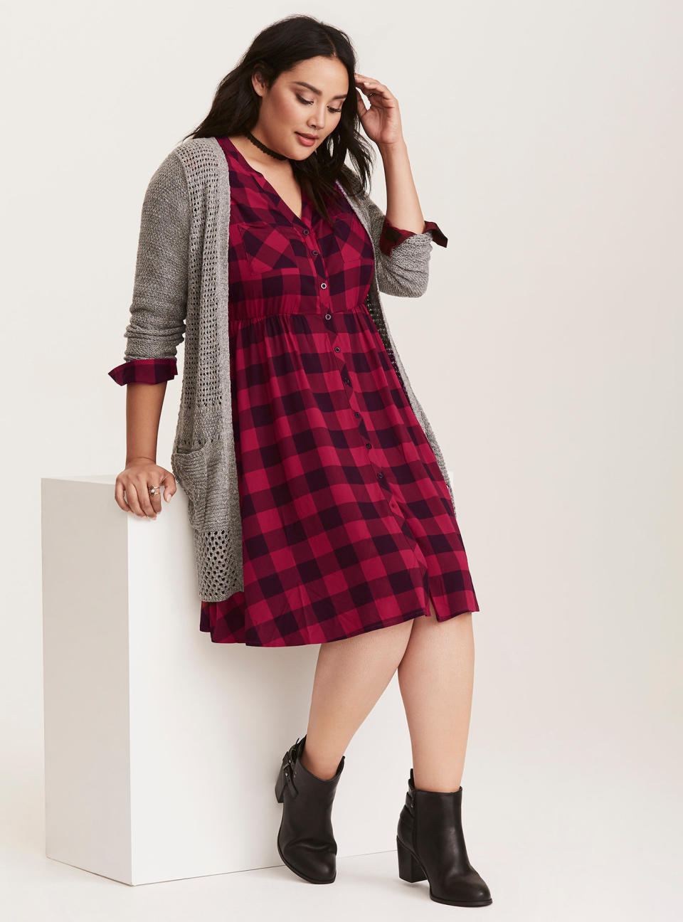 <a href="http://www.torrid.com/product/red-black-plaid-challis-button-front-dress/10987487.html?cgid=dresses" target="_blank">Shop it at&nbsp;Torrid</a>.&nbsp;