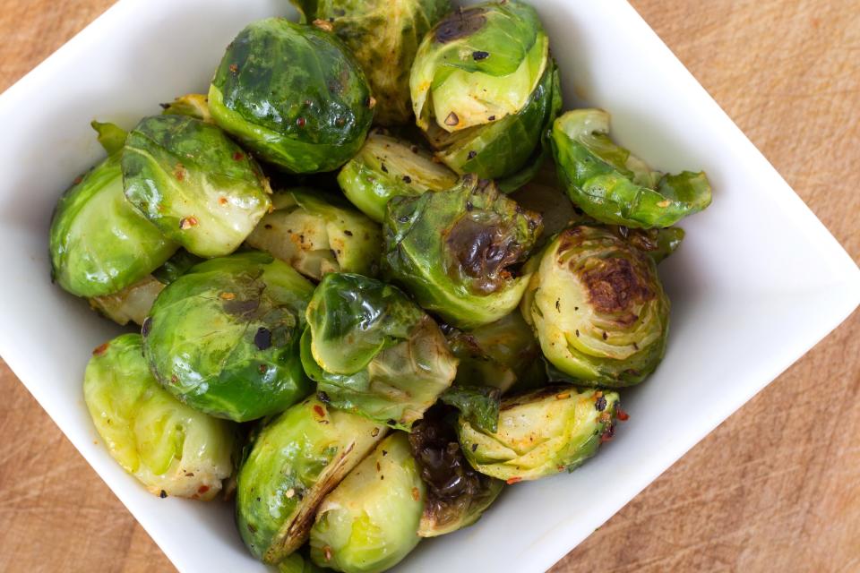 GOOD: Roasted Brussels sprouts