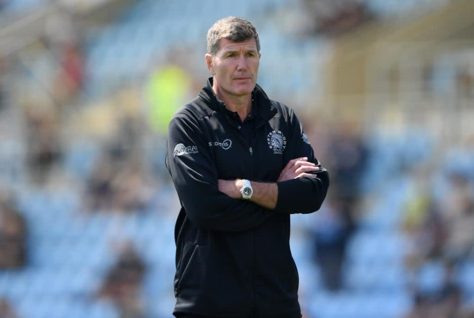 Rob Baxter insists Exeter are &#x002018;getting on with it&#x002019; after Saracens&#x002019; Premiership return following salary cap breaches (Simon Galloway/PA) (PA Wire)