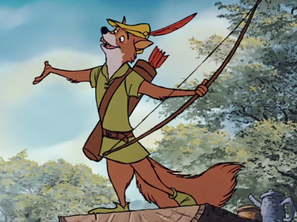 robin hood animated disney movie