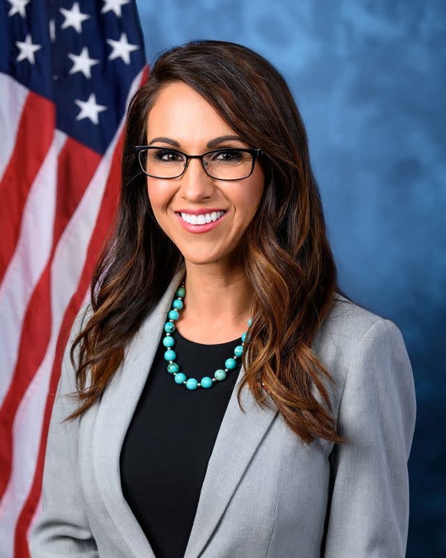 FILE PHOTO: Republican candidate for the U.S. House of Representatives Lauren Boebert of Colorado