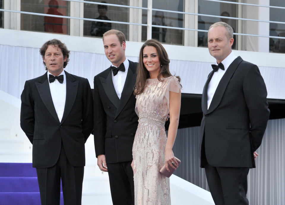 Arpad Busson,  Prince William, Duke of Cambridge, Catherine, Duchess of Cambridge and Ian Wace attend the 10th Annual ARK gala dinner at Kensington Palace on June 9, 2011 in London, England.