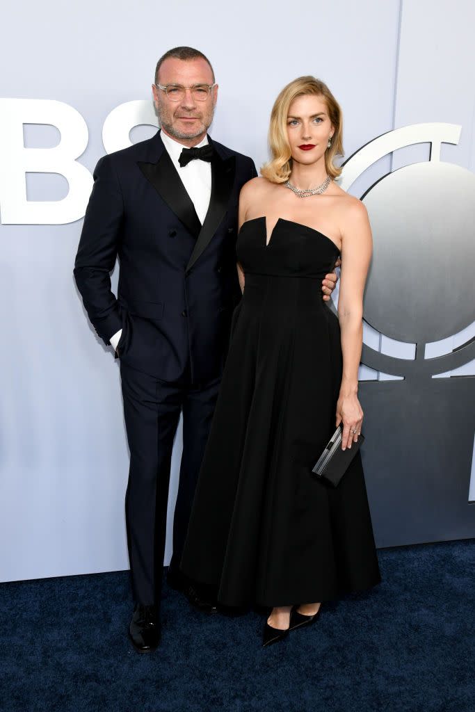 liev schreiber and taylor neisen at the 77th annual tony awards held at the david h koch theater at lincoln center on june 16, 2024 in new york city photo by kristina bumphreyvariety via getty images