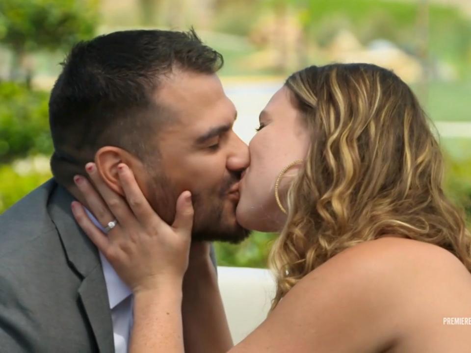 Miguel and Lindy on "Married At First Sight."