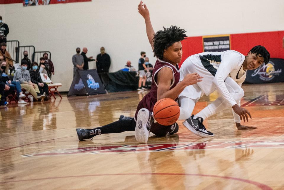 Dylan Harper (left) starred for Don Bosco at the John Wall Holiday Invitational boys basketball tournament in North Carolina.