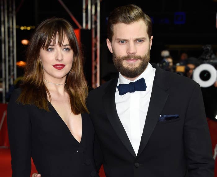 A closeup of Dakota and Jamie