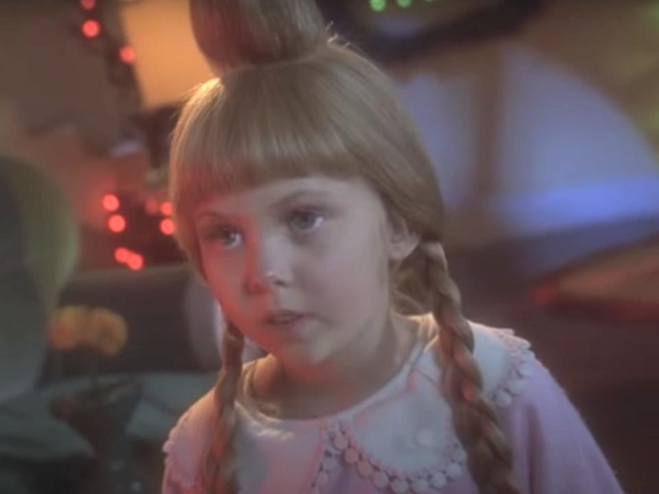 Taylor Momsen as a child actor in "How the Grinch Stole Christmas."