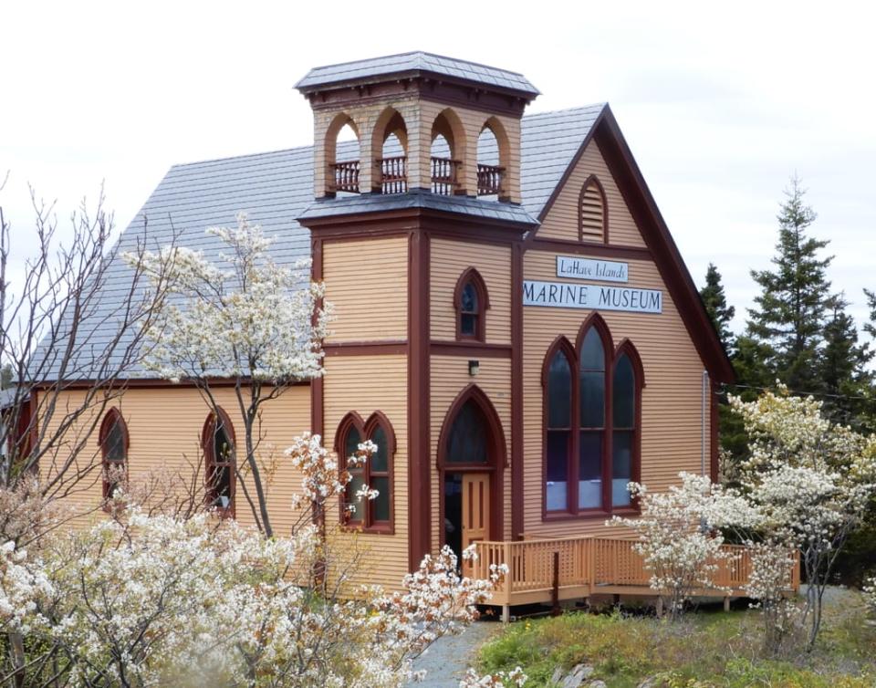 The LaHave Islands Marine Museum is located in the former United Methodist Church on Bell Island, N.S. 