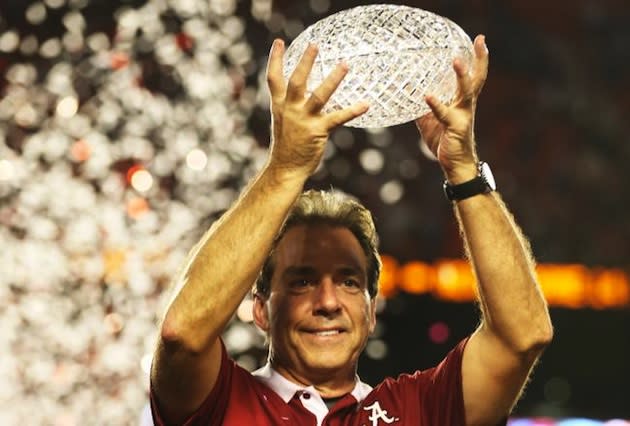 Alabama coach Nick Saban's national title success has made him a near demigod on high school campuses across the Southeast — Getty