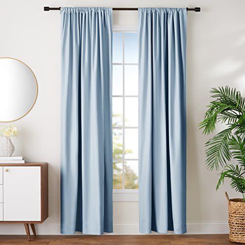 AmazonBasics Room Darkening Blackout Window Curtains