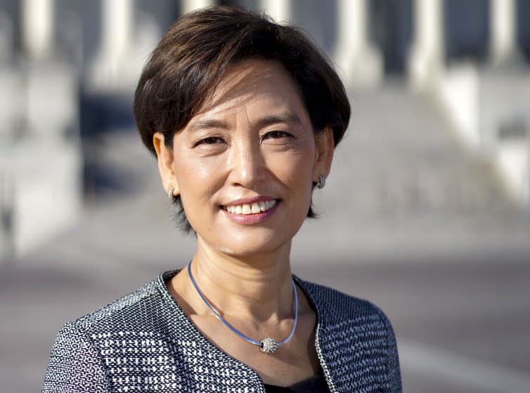 WASHINGTON, DC - DECEMBER 3: Rep-elect Young Kim (R-CA) poses for a portrait outside the U.S. Capitol in Washington, District of Columbia, on December 3, 2020. (Photo by Bonnie Jo Mount/The Washington Post via Getty Images)