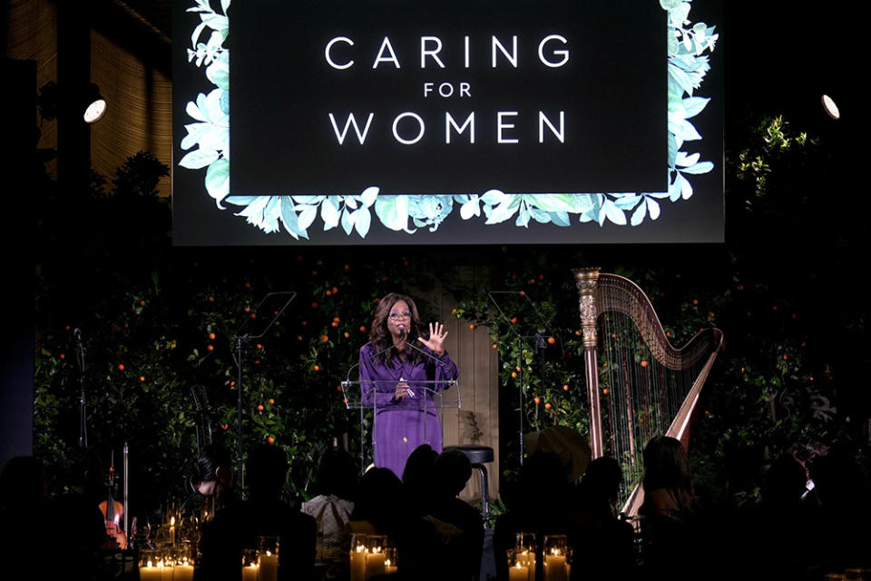 Oprah Winfrey attends the Kering Foundation Second Annual Caring For Women Dinner at The Pool on September 12, 2023 in New York City.