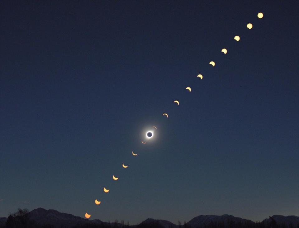 Telepuns was in Bella Vista, Argentina, in 2019, where he captured this sequence of the sun from before the eclipse until sunset. Gordon Telepun
