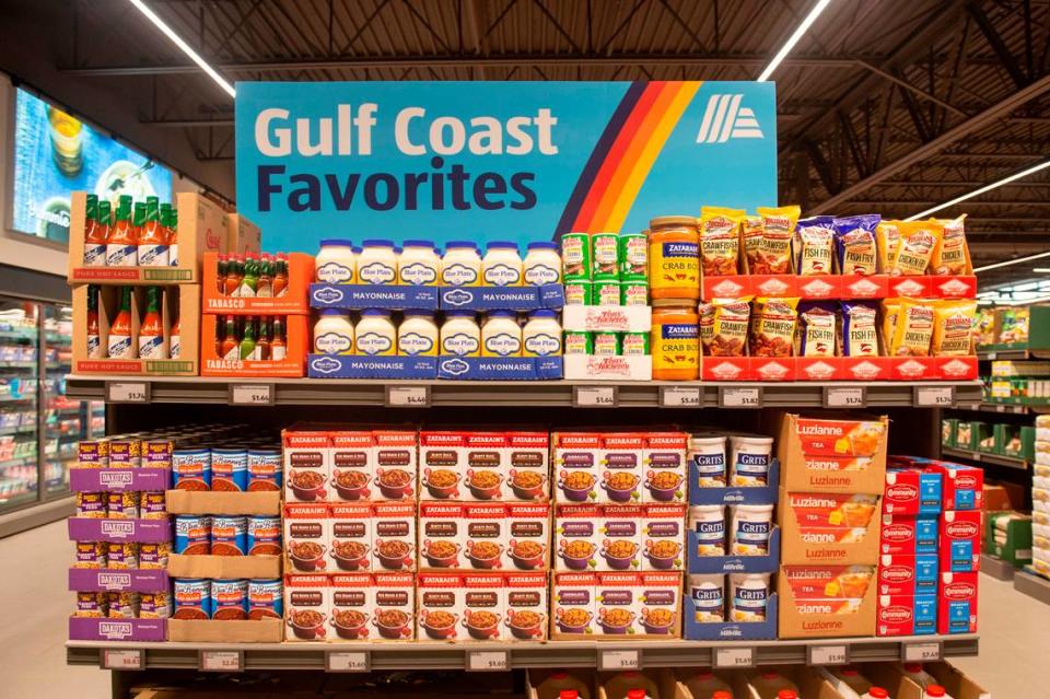 Grocery items that are popular in South Mississippi are featured at ALDI in Ocean Springs.