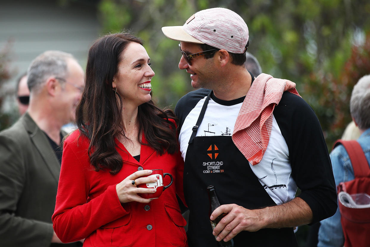 Jacinda Ardern and her long-time partner Clarke Gayford have announced their engagement. Photo: Getty Images