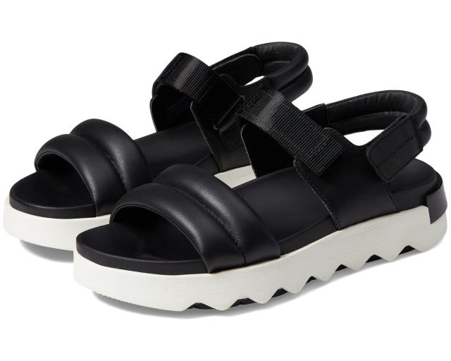 Balenciaga Elastic Crisscross Slingback Sandals in Black Leather