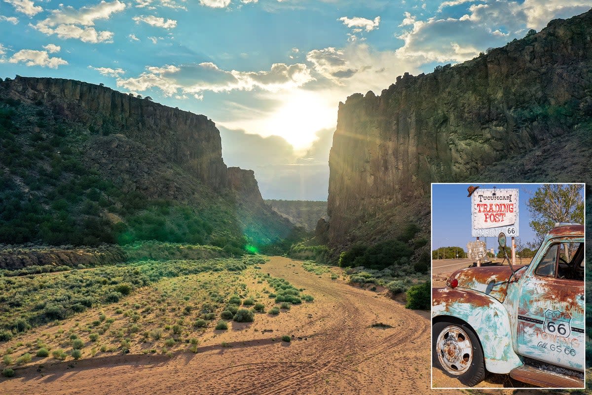 A state of contrasts: Sweeping canyons and historic highways    (New Mexico True/Tourism Santa Fe )