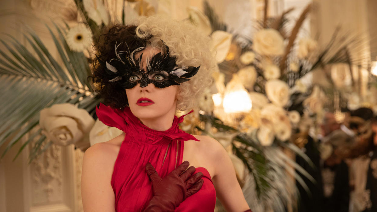 Emma Stone plays one of Disney's most notorious villains in '101 Dalmatians' prequel 'Cruella'. (Laurie Sparham/Disney)