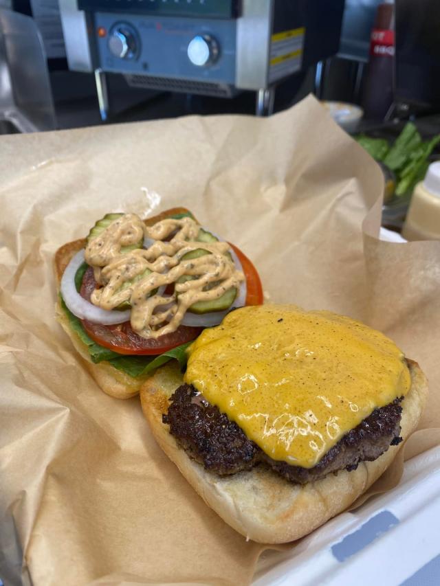 The Jaguars are selling a burger with blue buns for the Wild Card