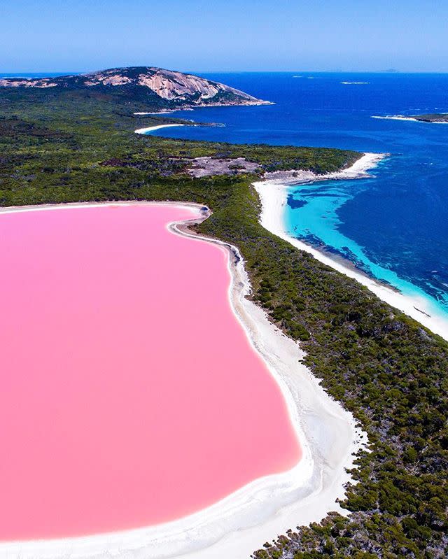 Pink Salt Lake, Recherche Archipelago, Western Australia