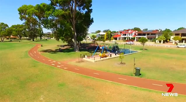 The altercation allegedly occurred at a playground at Shelley Foreshore. Photo: 7 News