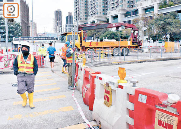 中九龍幹線隧道工程地盤被納入強制檢測名單。（葉子健攝）