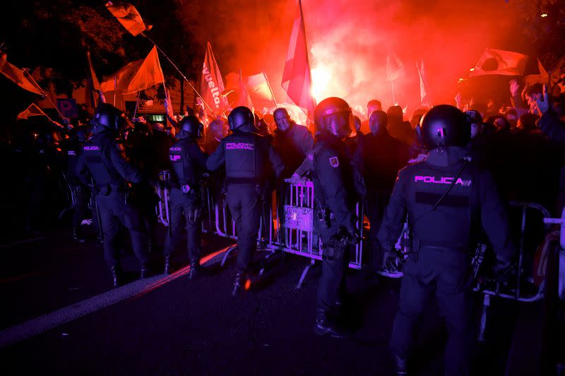 Madrid residents protest against amnesty in Catalonia, in Madrid