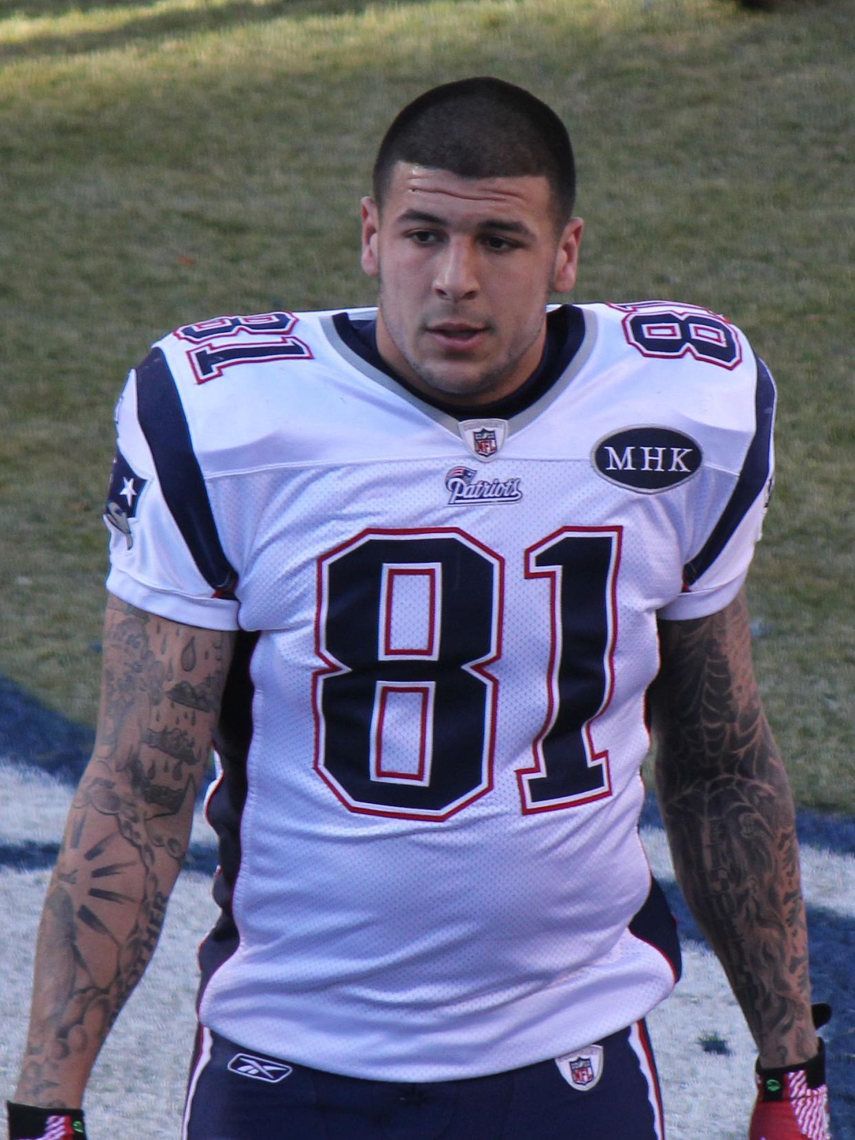 Aaron Hernandez, a National Football League player.