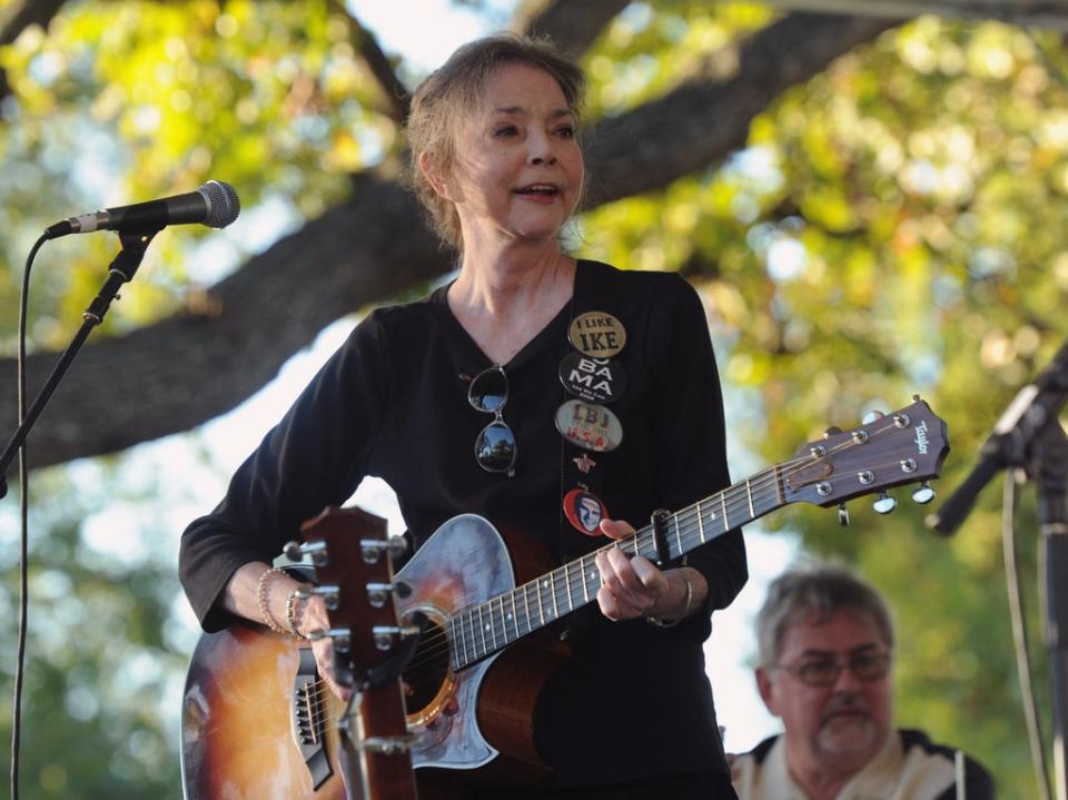 Nanci Griffith at the 12th annual Americana Music festival at Centennial Park on October 15, 2011 (Getty Images)