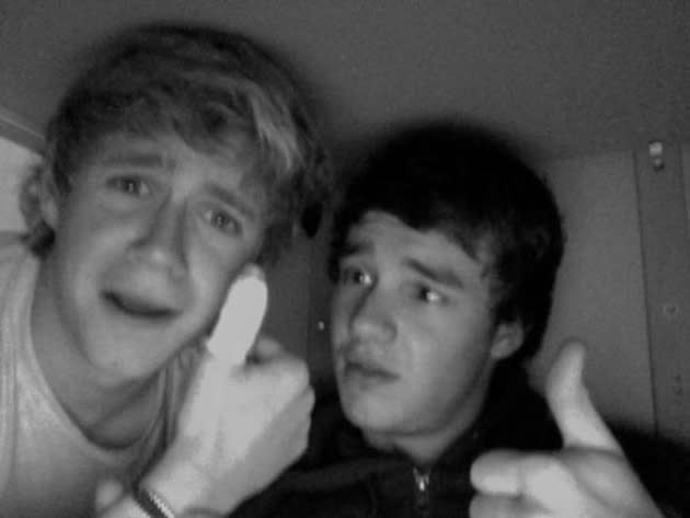 Celebrity photos: One Direction are having some seriously fun times on tour. So much so, in fact, that whilst larking around backstage shooting each other with Nerf guns, Niall Horan ended up hurting his finger. Bandmate Liam Payne tweeted this picture of the pair, with Niall showing off his injury. [Copyright: Liam Payne]