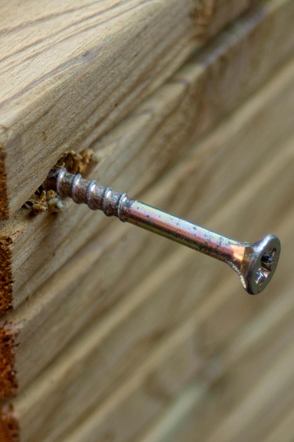 For Hanging Curtain Rods: Wood Screws