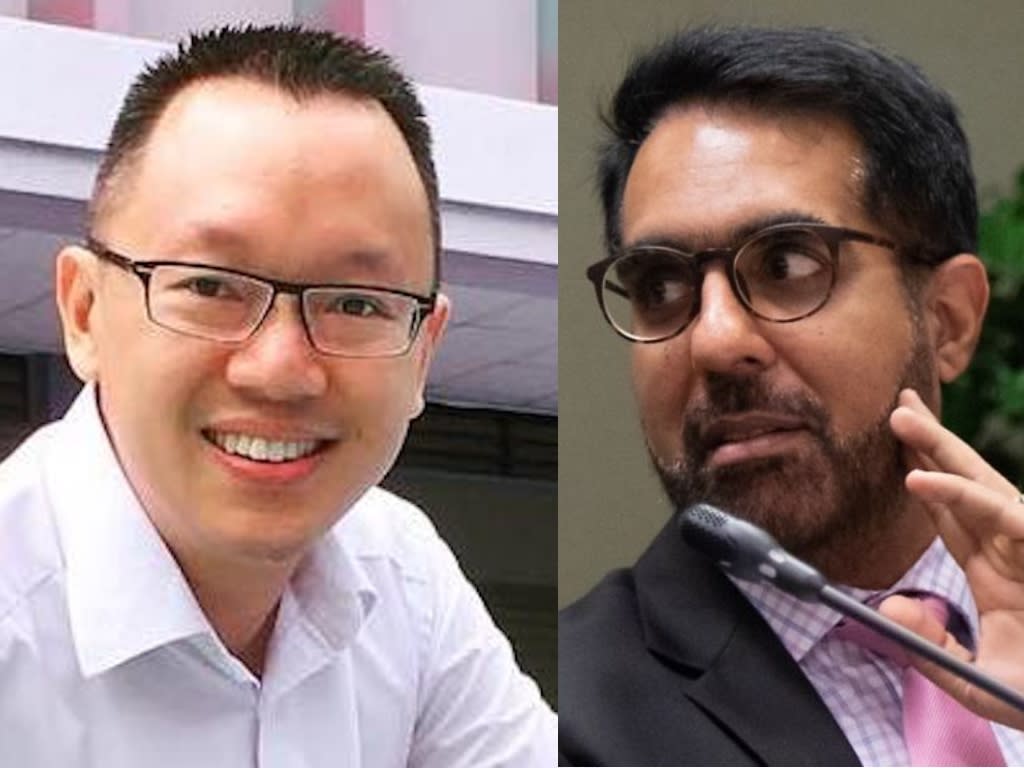 Tan Wu Meng and Pritam Singh (Photos: Facebook, Dhany Osman/Yahoo News Singapore)