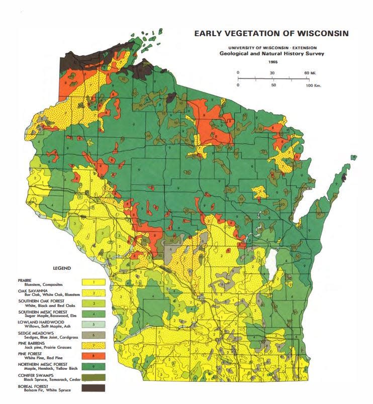 The vegetation in Wisconsin can offer answers to the question, "Where is Up North?"