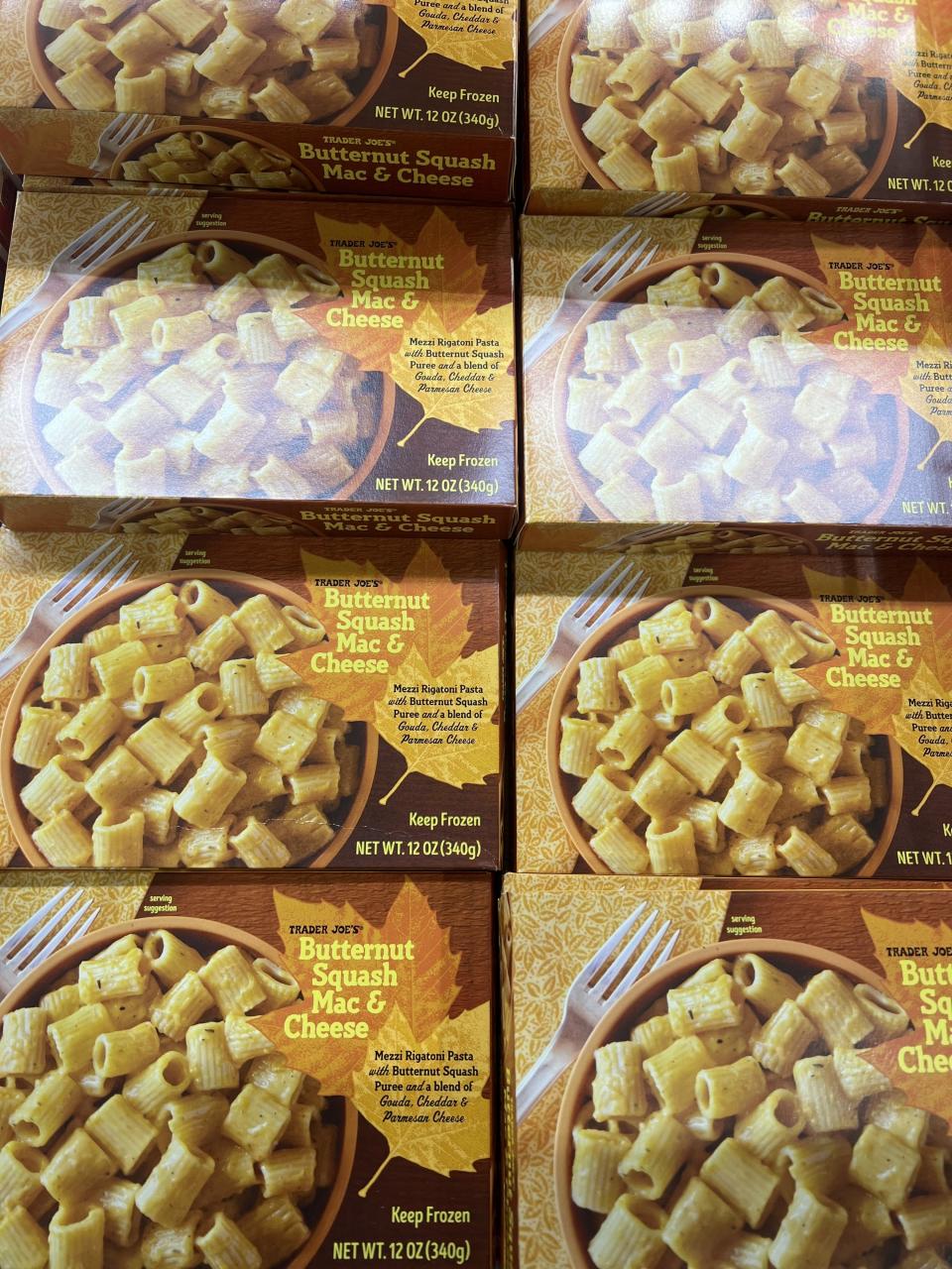 Boxes of Butternut Squash Mac & Cheese