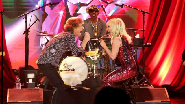 Lady Gaga Performs With the Rolling Stones at Album Release Show: Watch