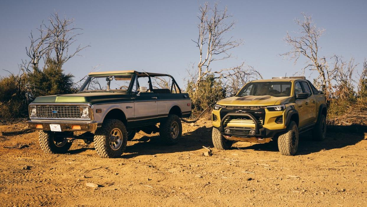 2024 chevrolet colorado zr2 and velocity 1970 k5 blazer