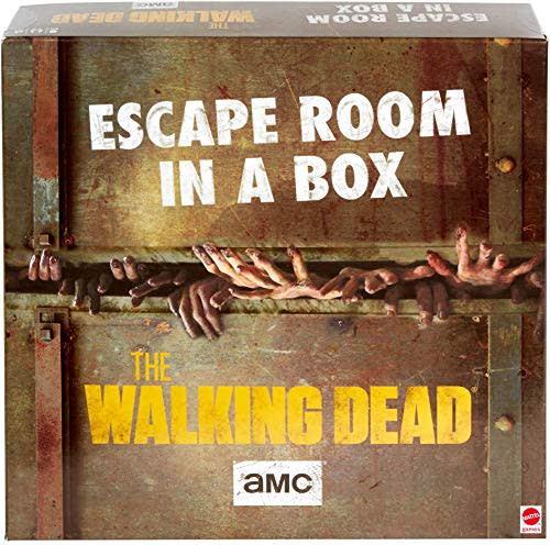 Escape Room in a Box:The Walking Dead Board Game, Party Game for 4 to 8 Players with Clues & Puzzles Inspired by AMC TV Series, Gift for Teens & Adults Ages 13 Years Old & Up (Amazon / Amazon)