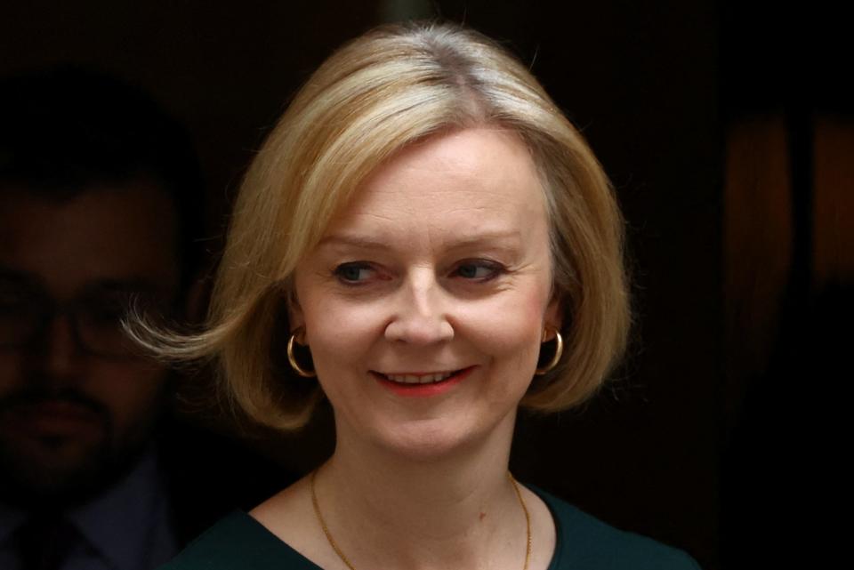 Liz Truss, pictured ahead of PMQs on Wednesday (REUTERS)