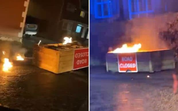 Planters closing a number of roads in Rochdale as part of a new trial have been set alight - MEN Media