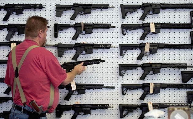 AR-15 guns are designed to kill many people in a short amount of time.  (Photo: GEORGE FREY via Getty Images)