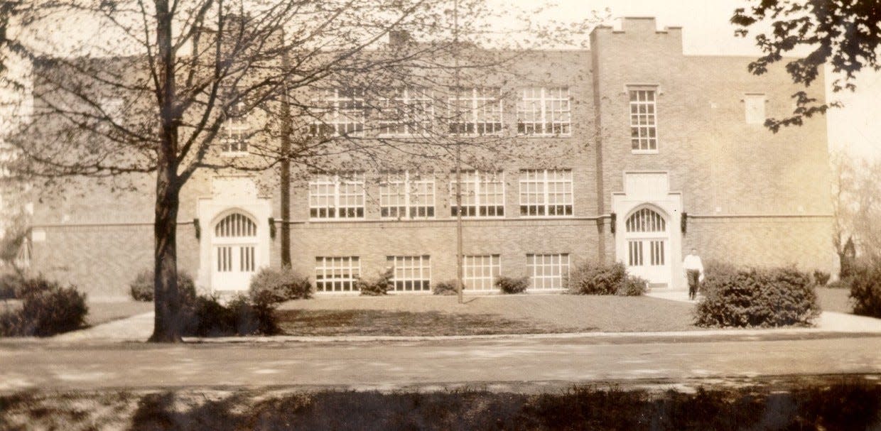 This undated photo shows the school building in Bolivar.
