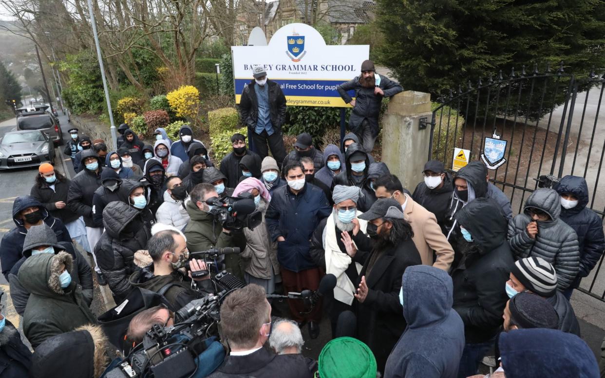 Last week Batley Grammar School suspended a teacher who showed pupils the image, which parents said had been taken from the French satirical magazine Charlie Hebdo, as part of a Religious Studies class.