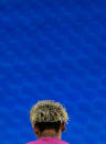 <p>Noch mit deutlich längeren Haaren im Topfschnitt präsentierte sich Neymar bei der Pressekonferenz in der Rostow-Arena zu Beginn der Fifa-Fußball-WM in Russland. (Bild: Getty Images) </p>