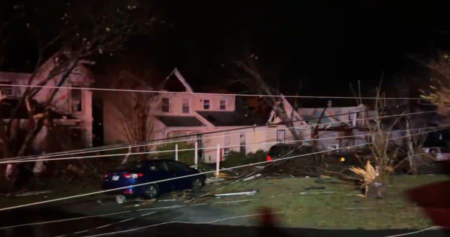 Nesbitt Lane damage (Photo: WKRN)