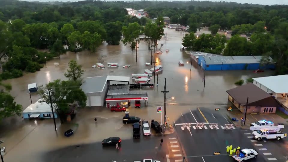 Flooding in Livingston, Texas. - Drone Bros