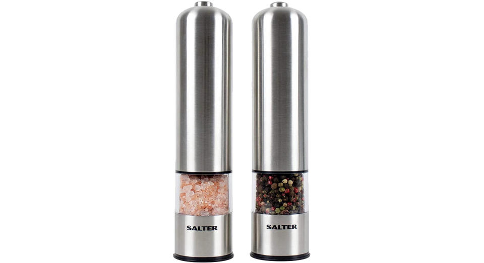 Salter Electric Salt and Pepper Mill Grinder Set 