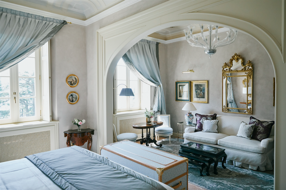 A junior suite at Passalacqua. - Credit: Stefan Giftthaler/Courtesy of Passalacqua
